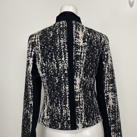 Diane Von Furstenberg Black Olena Combo Blazer Size 2 MSRP: $465.00 - Picture 8 of 13